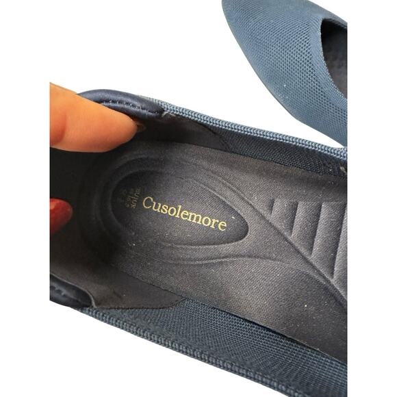 Cusolemore NEW Blue Mary Jane Knit Ballet Shoes Women’s 8.5 Arch Support Comfort - Picture 6 of 7